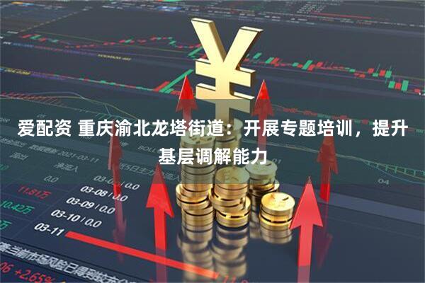 爱配资 重庆渝北龙塔街道：开展专题培训，提升基层调解能力